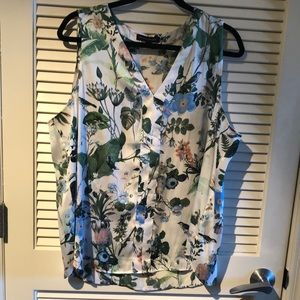 Banana Republic Flowered Blouse